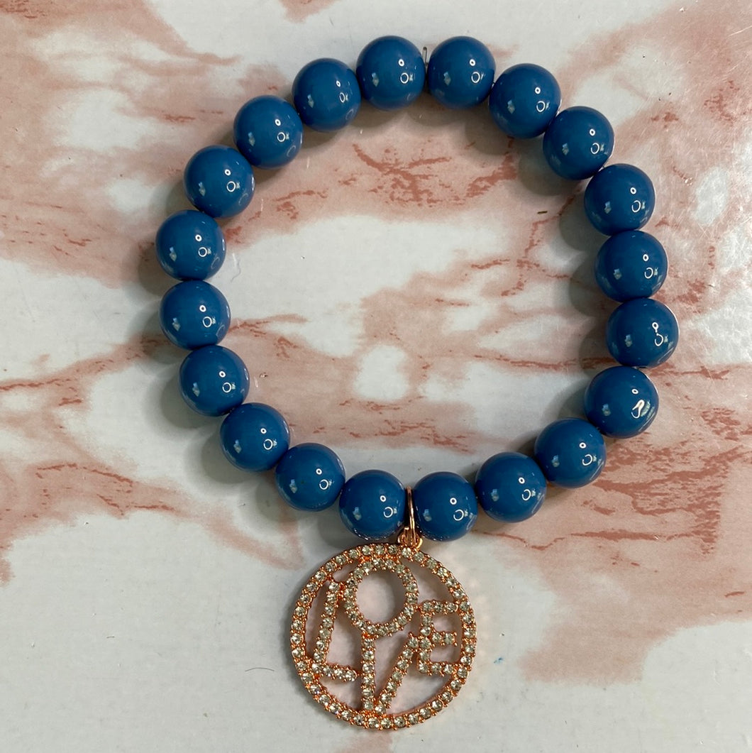 1120 Stretch Bracelet with Charm