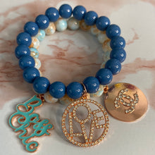 Load image into Gallery viewer, Rose Gold Collection Affair Stretch Bracelet with Charm
