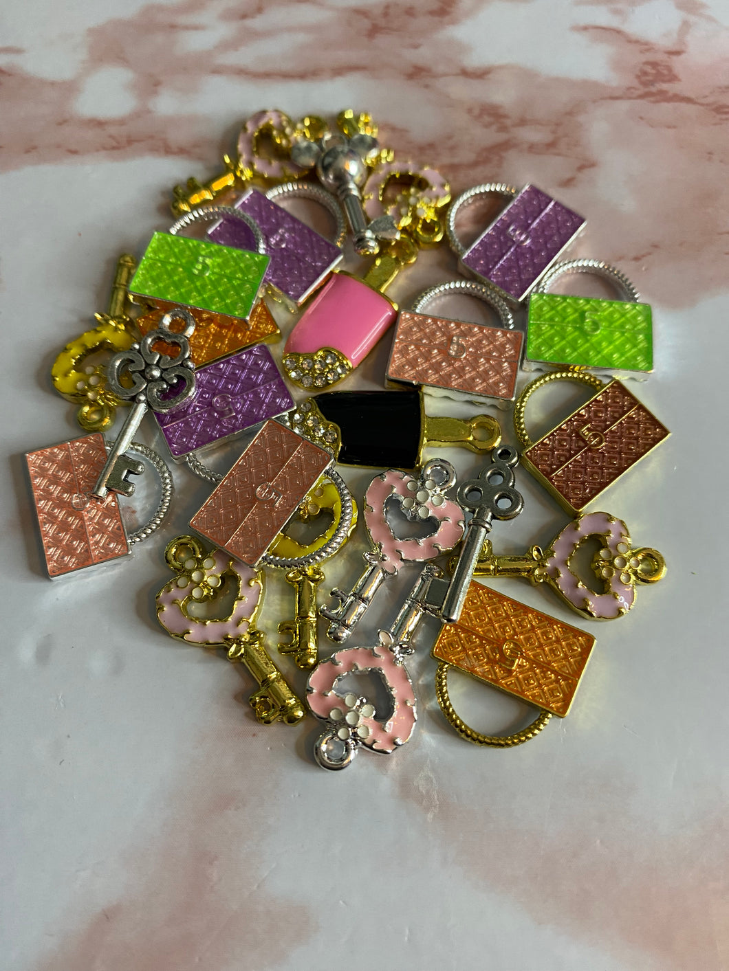 Small Purse & Key Charms